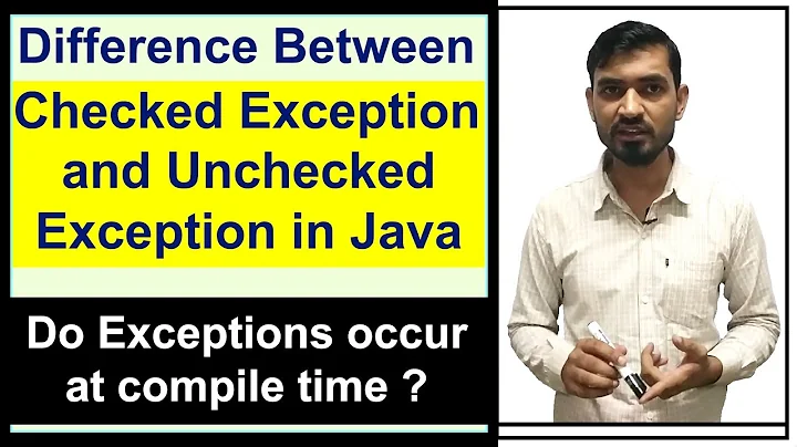 Difference between Checked and Unchecked Exception | Exception Handling in Java by Deepak