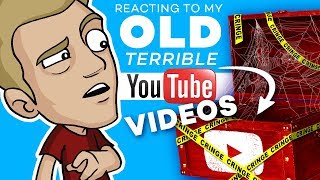 REACTING to my OLD YOUTUBE VIDEOS! *Cringe Warning!!