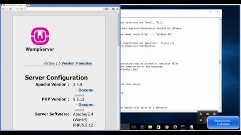 Wamp Server - Forbidden: You don