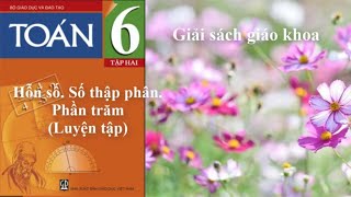 Giai toan 6 tap 2 [Dai so]: Hon so - So thap phan - Phan tram - Giai bai 110, 111 SGK