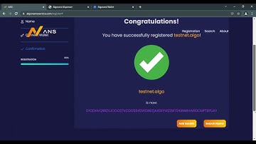 HOW TO CREATE AN ALGORAND DOMAIN NAME