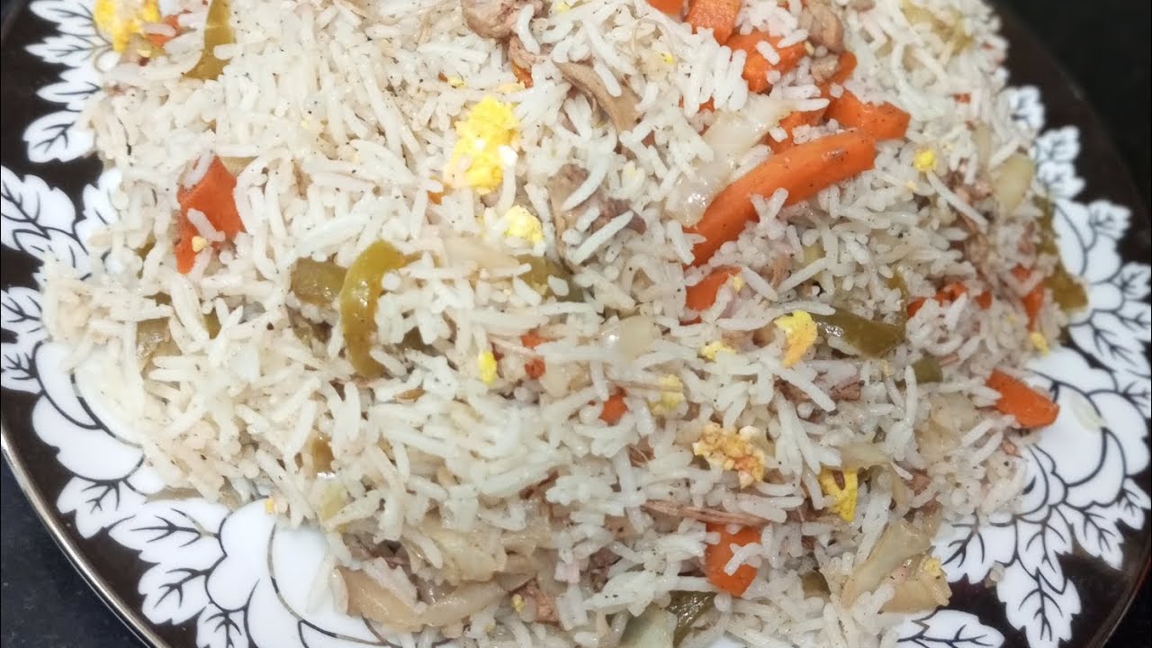Homemade Chinese Vegetable Rice Recipe YouTube