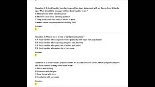 SERVSAFE CHAPTER 3 QUESTIONS EXAM QUESTIONSActual Qs and Ans - Expert-Verified Explanation
