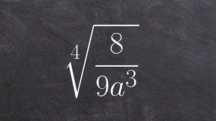 How to simplify an expression using the quotient rule of radicals, fourth root