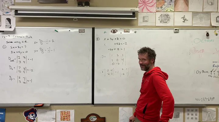 Alg 2: 16-9 Cramer’s Rule