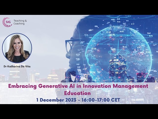Embracing Generative AI in Innovation Management Education
