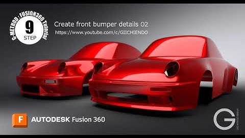 【Fusion360 Car Modeling Tutorial 】Vol.13 Make the front Bunmper02
