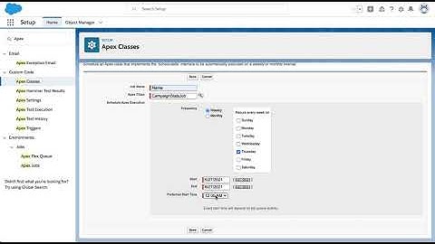 How to run a scheduled job in Salesforce right now without code