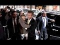 The all Beckham family had lunch at Balthazar in New York after Victoria Fashion Show