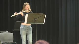 Chloes 1st flute solo #flute #marchingband #music