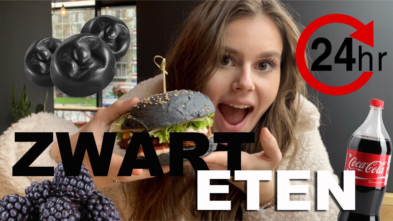 24 UUR ALLEEN MAAR ZWART VOEDSEL ETEN