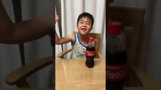コーラ一気飲み