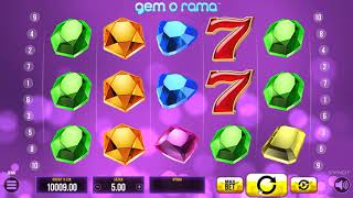 Gem O Rama - VLT Synot automat - ukázka hry a hra zdarma