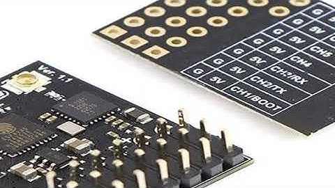 ELRS 2.4G PWM 7CH CRSF Receiver Support ELRS 3.2 PWM/CRSF Protocol Copper Pipe Antenna For RC FPV Dr