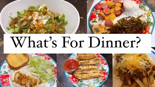 WHAT&#39;S FOR DINNER ? | 5 FAMILY DINNER IDEAS | SIMPLE HOMEMADE DINNERS  | Crystal Evans
