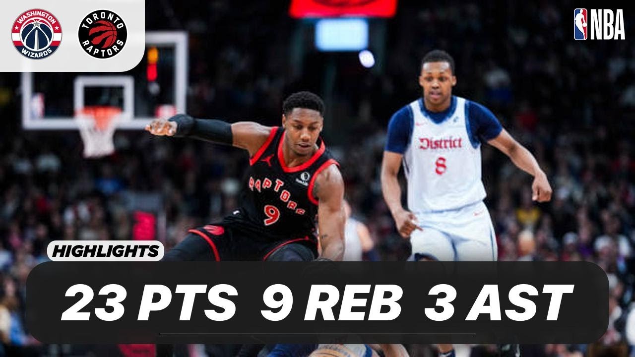 RJ BARRETT vs WASHINGTON WIZARDS | 23 PTS - 9 REB - 3 AST - 1 BLK - 1 STL | 03-08-2025 Highlights