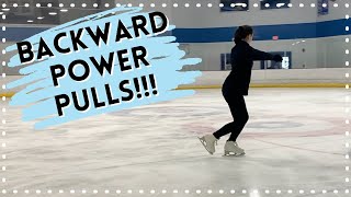 How To Do Backward Power Pulls!  Tips For Beginners!   Figure skating Tutorial!