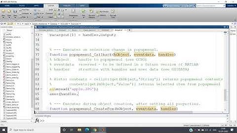 Pop-up menu Matlab Gui