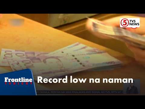 Piso, bumagsak sa bagong record low na P63.52 kontra US dollar | Frontline Tonight
