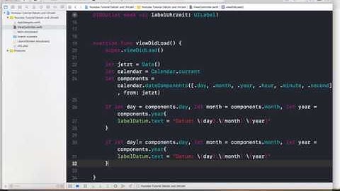 Swift 4 - Datum und Uhrzeit (Teil 2: Auf einzelne Datums- und Zeitkomponenten zugreifen)