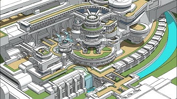 Live Modeling in Sketchup #34: SciFi Environment