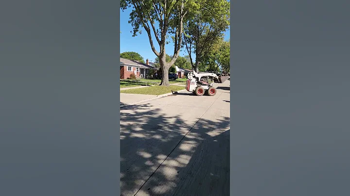 Basement waterproofing bobcat Lee hauling away clay soil backfill