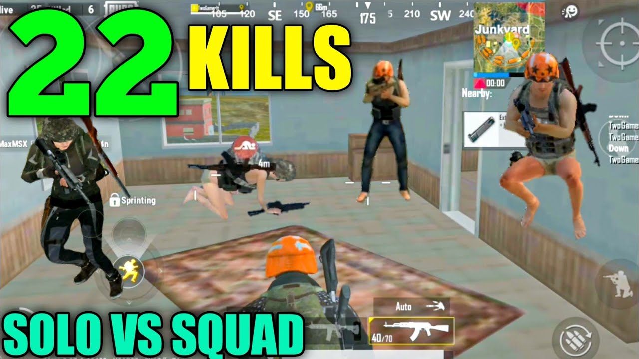 22 KILLS - PUBG MOBILE LITE SOLO VS SQUAD RUSH GAMEPLAY | GAMER BHAIYA ...