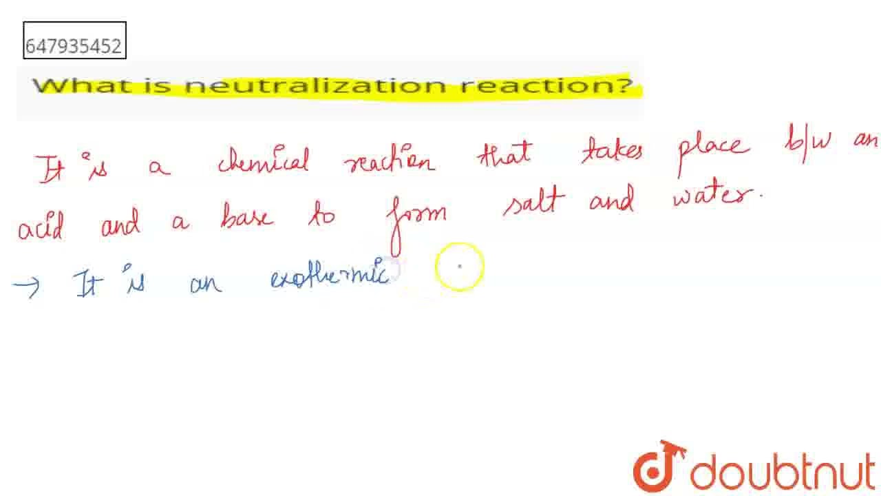 What Is Neutralization Reaction CLASS 10 DIKSHA QUESTIONS What Is Neutralization Reaction CLASS 10 DIKSHA QUESTIONS