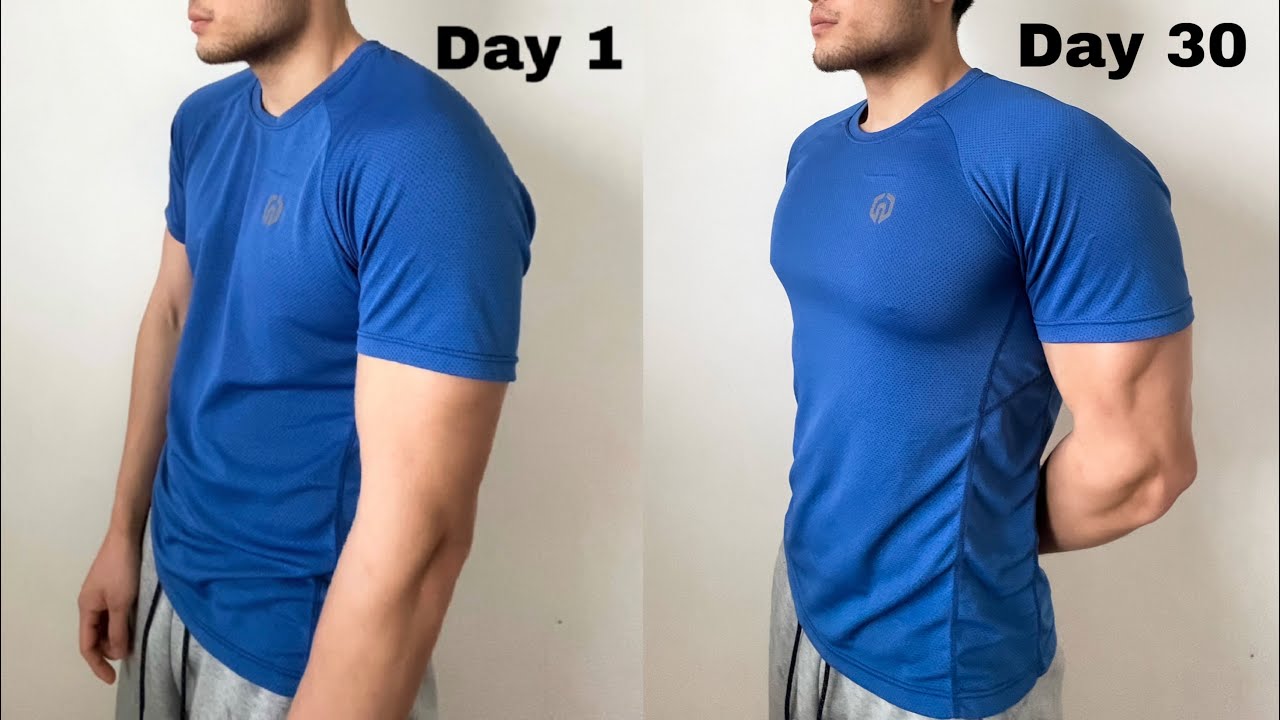 How to get bigger chest at home ( 100% fast results ) - YouTube