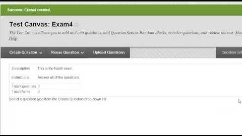 Blackboard 9.1.13: Create an Assessment