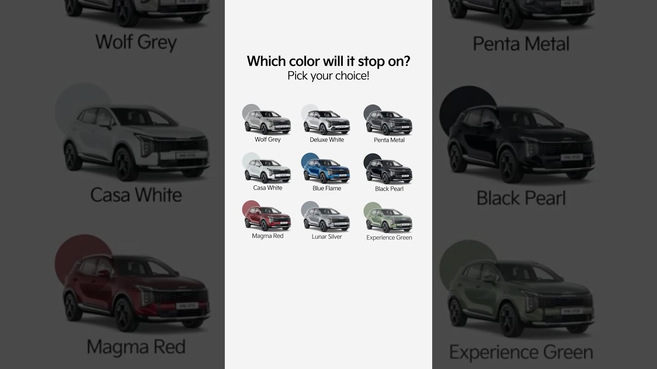 Choose your Sportage