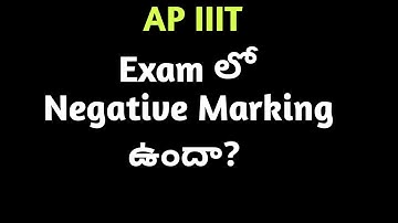 Negative Marking in Rgukt CET 2021|AP IIIT Admission 2021 Details|rgukt iiit #rguktcet2021