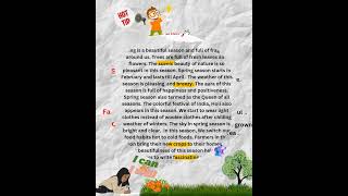 Let's learn about the Queen of the season "Spring "🏝️🌸 with simple words in English language 👈