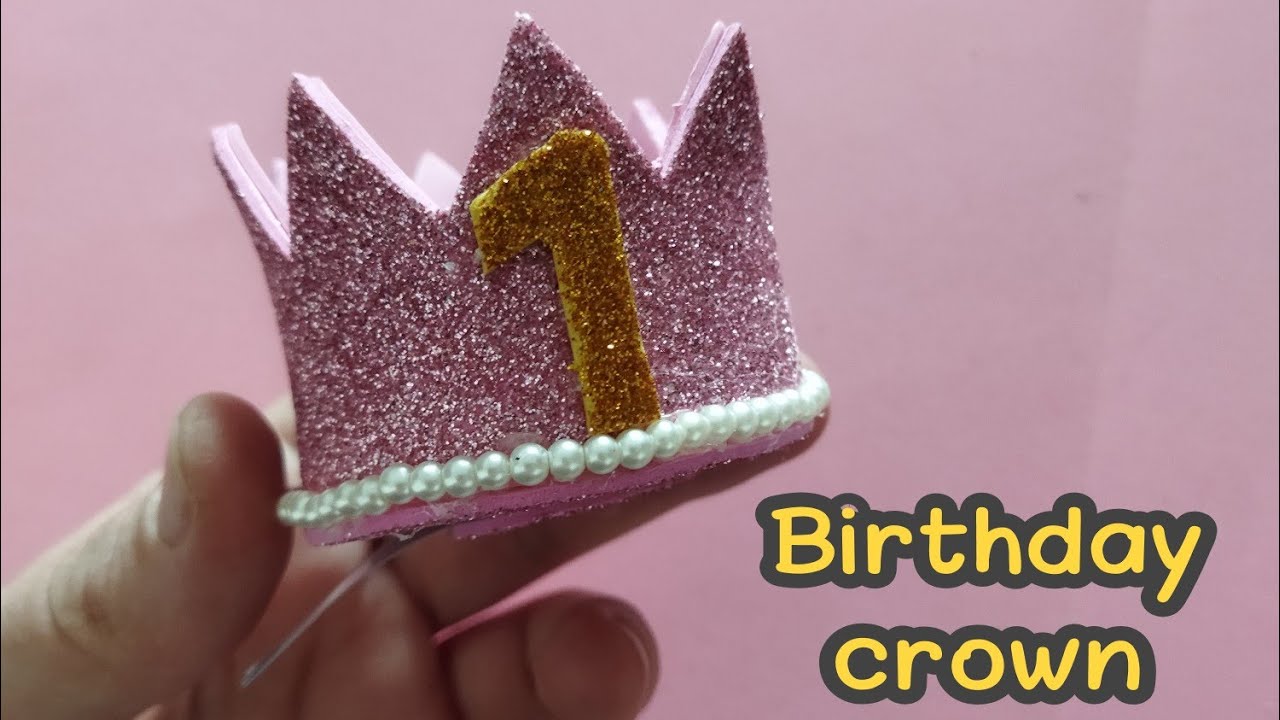 تاج عيد الميلاد للأطفال / first birthday crown 👑