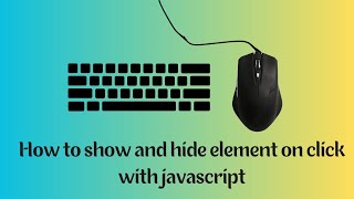 Show or hide elements on click Javascript tutorial #javascript #webdevelopment #frontend