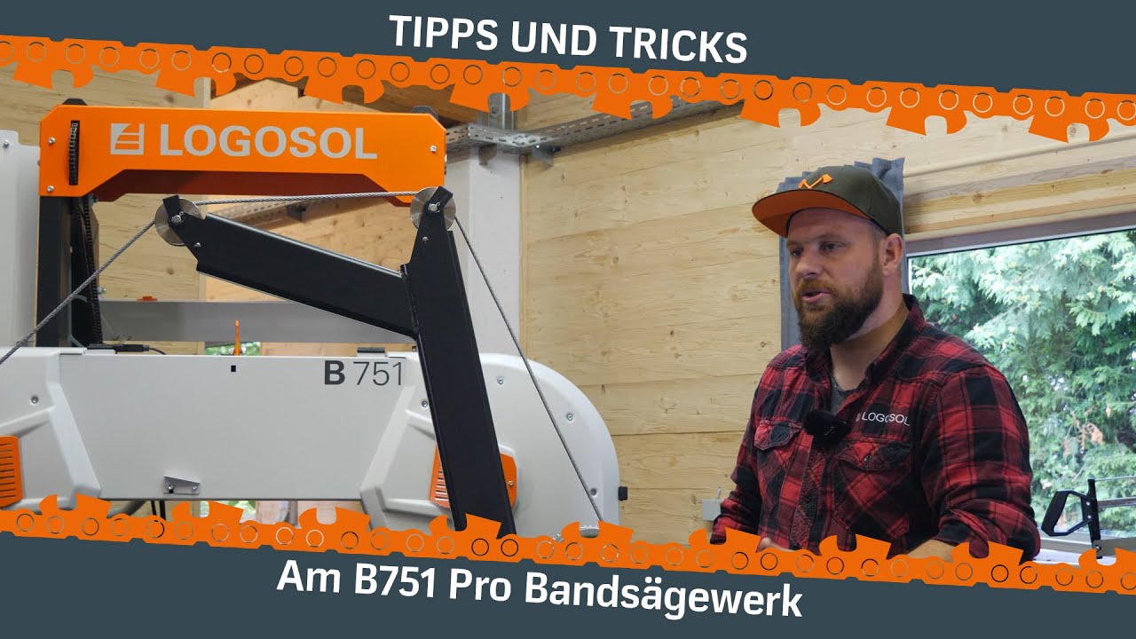 B751 Båndsagbruk : B751 Båndsagbruk med 13,5 hk bensinmotor – GPTEI
