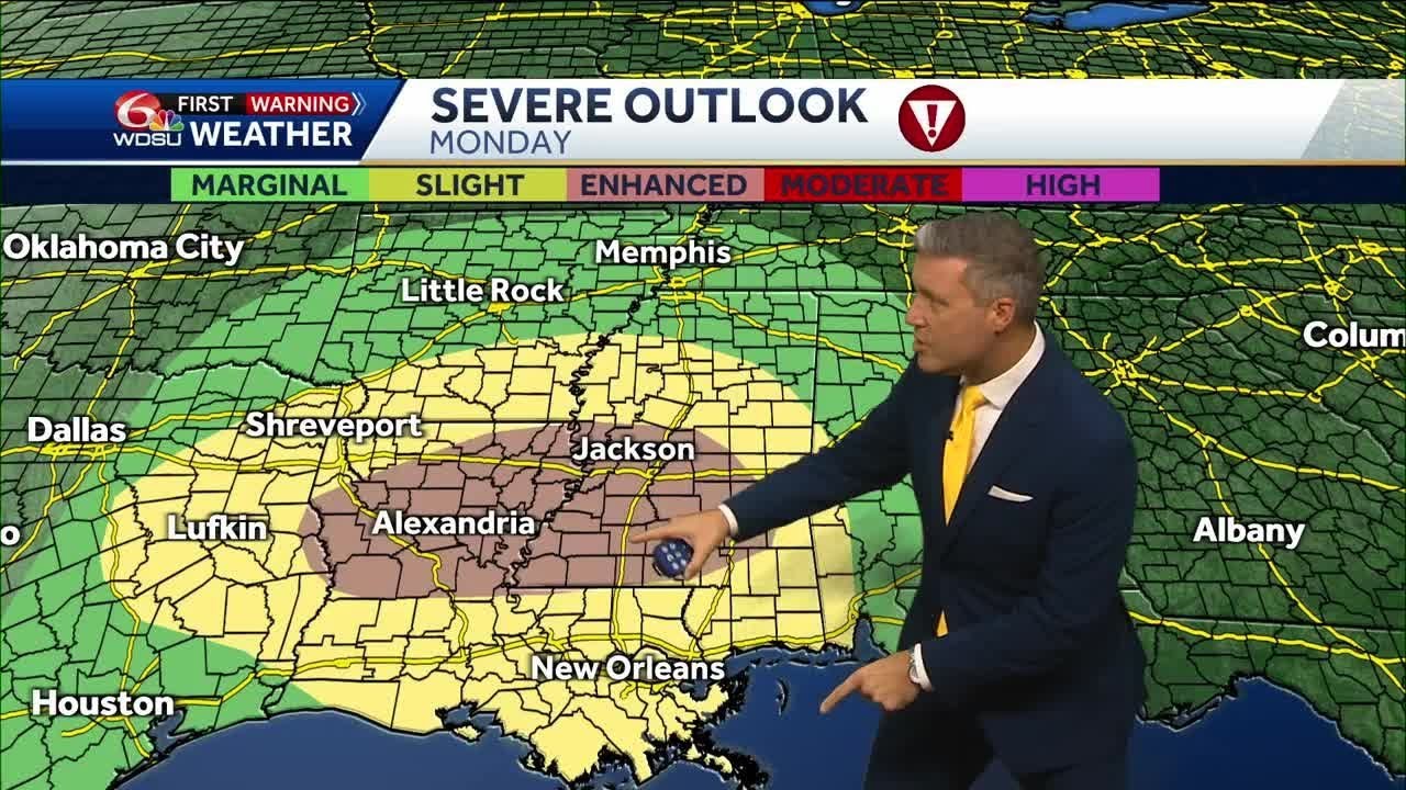 A Weather Alert Day for possible severe storms Monday - YouTube