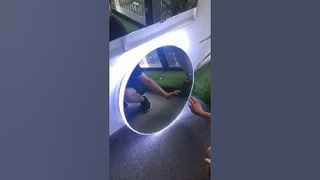 LED Mirror with Infrared Sensor and High-Intensity Light Strip