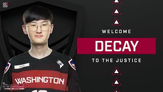 Decay Joins The Washington Justice Roster