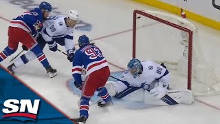 Mika Zibanejad Flies In Shorthanded To Beat Andrei Vasilevskiy With Beauty Backhand