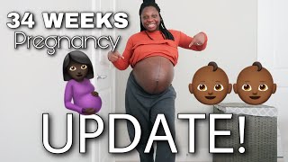 34 WEEKS PREGNANCY UPDATE! | Identical Twins