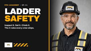 Ladder Safety: 3 Rules Every Crew Skips | PPC Academy Ep. 01