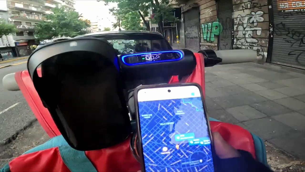 PROBANDO CUENTA DE MOTO EN RAPPI ARGENTINA  (EN MONOPATÍN ELÉCTRICO INMOTION S1)