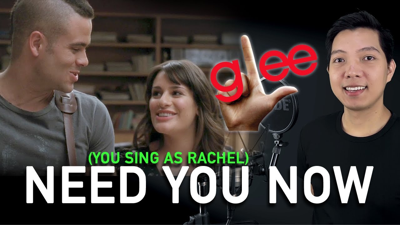 Need You Now (Puck Part Only - Karaoke) - Glee Version