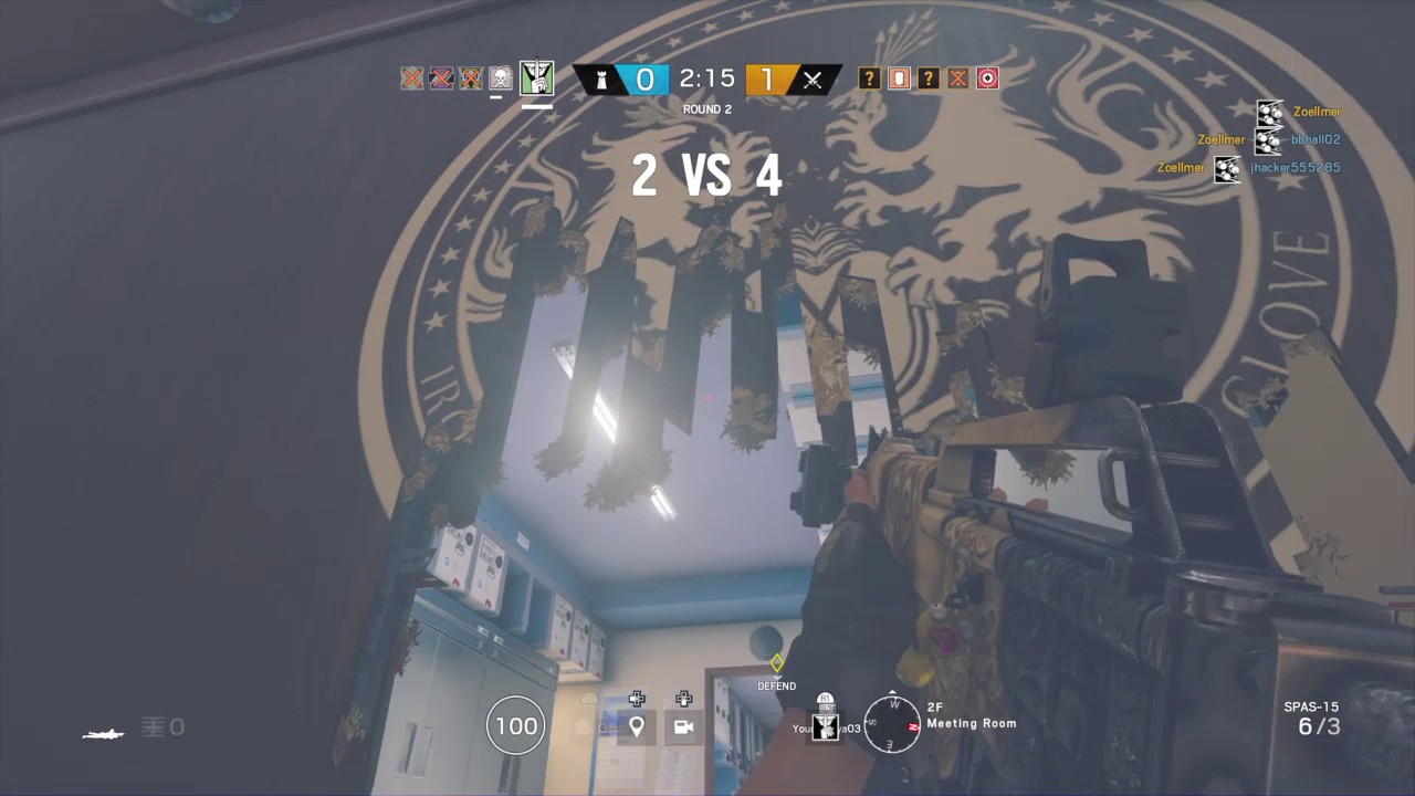 Rainbow Six siege 1v4 clutch for the win - YouTube