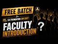 CA Foundation | Jan 2027 | Faculty Introduction | Free Batch
