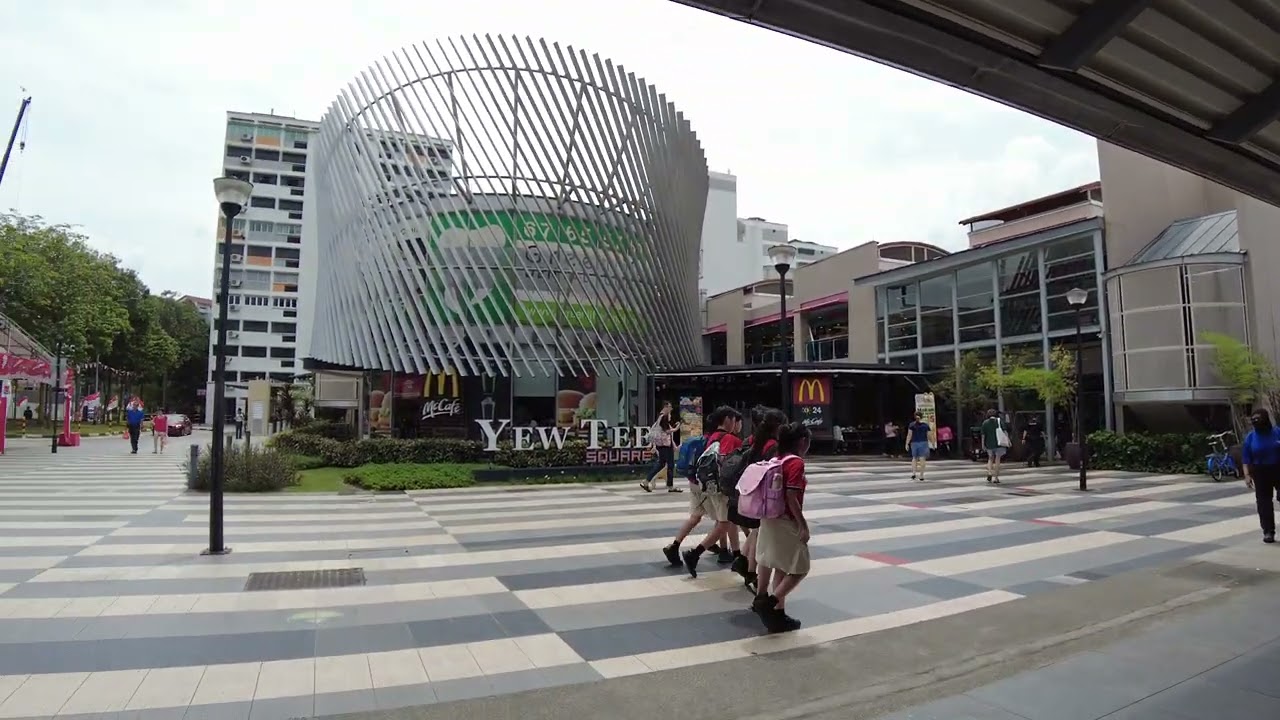 Yew Tee Square - Outside NS5 Yew Tee MRT Station | Singapore Walking Tour