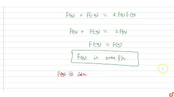 `f(x-y)+f(x+y)=2f(x)f(y) AA x,y in R` and for some value of `alpha in R^(+)`, `f(alpha)=-1` th