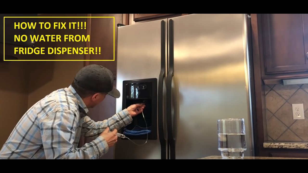 how-to-fix-refrigerator-water-dispenser-not-working-frozen-water