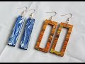 #14 Easy DIY Earrings | Made From Acrylic Paint Pour Skins  | Left Over Paint Pour | Jewelry